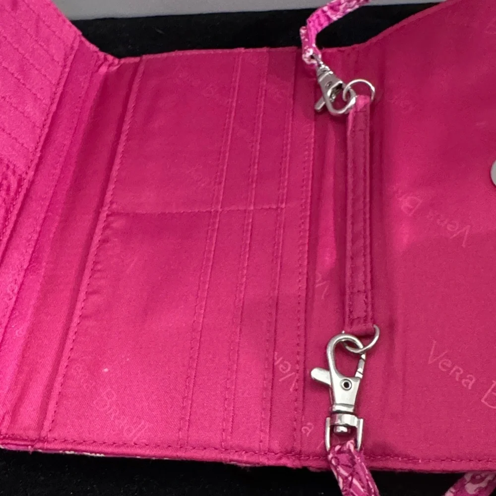 Vera Bradley Petite Crossbody Stamped Paisley Wallet